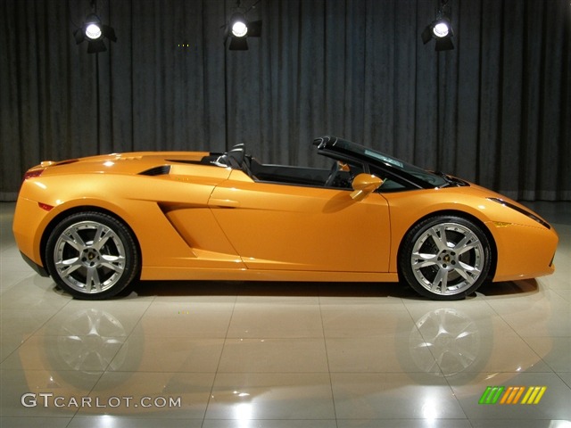 2008 Gallardo Spyder E-Gear - Pearl Orange / Black photo #16