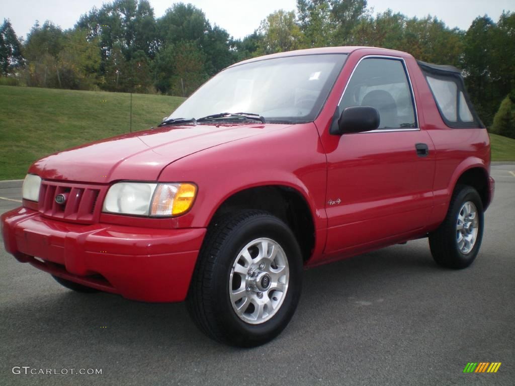 2002 Sportage 4x4 - Classic Red / Gray photo #1