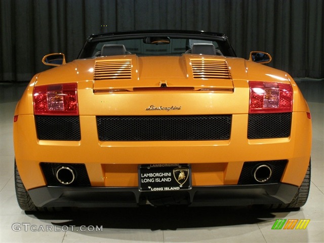 2008 Gallardo Spyder E-Gear - Pearl Orange / Black photo #17