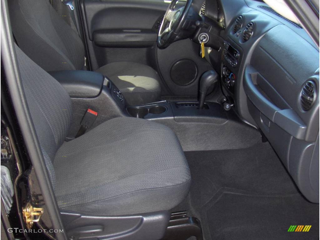 2004 Liberty Sport - Black Clearcoat / Dark Slate Gray photo #6