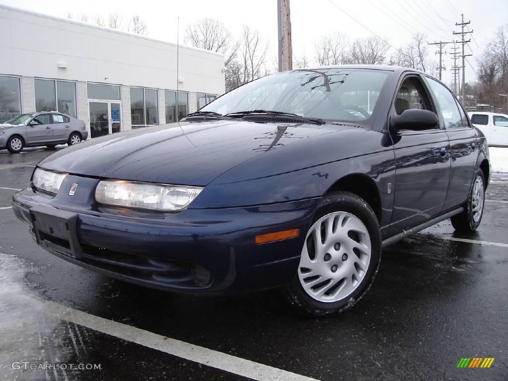 1998 S Series SL2 Sedan - Dark Blue Pearl Metallic / Black/Gray photo #1