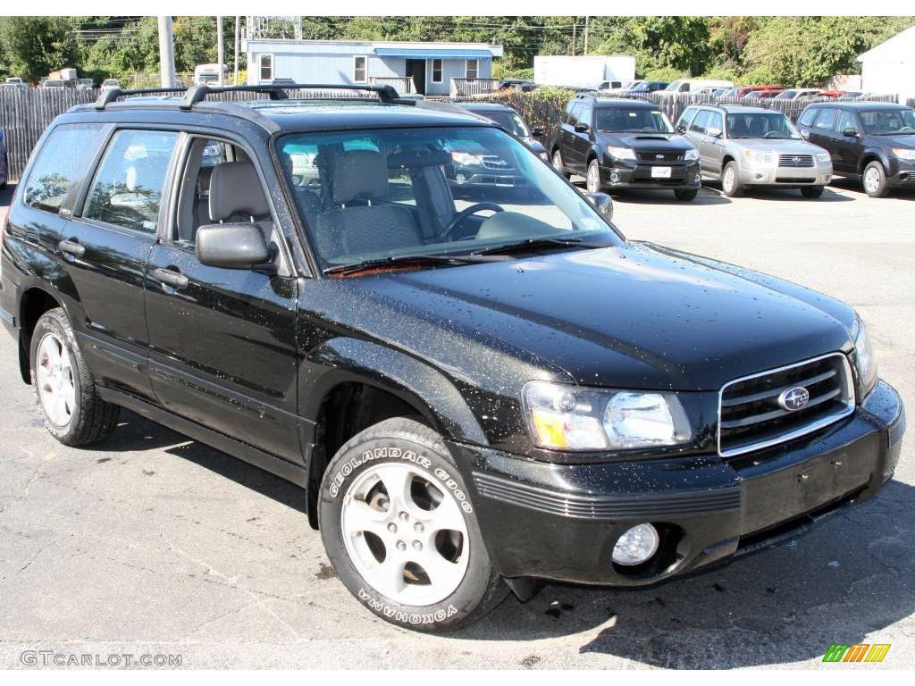 2003 Forester 2.5 XS - Java Black Pearl / Gray photo #3