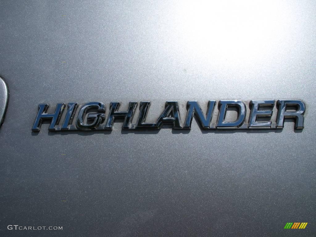 2001 Highlander  - Millennium Silver Metallic / Charcoal photo #9