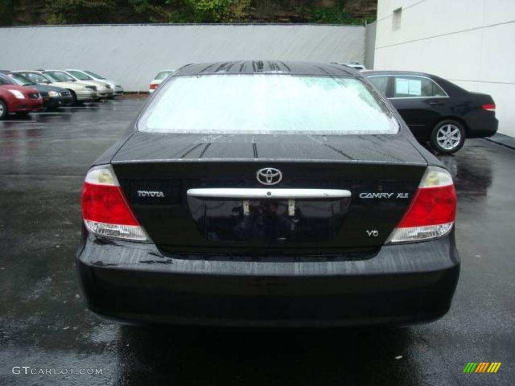 2006 Camry XLE V6 - Black / Taupe photo #3