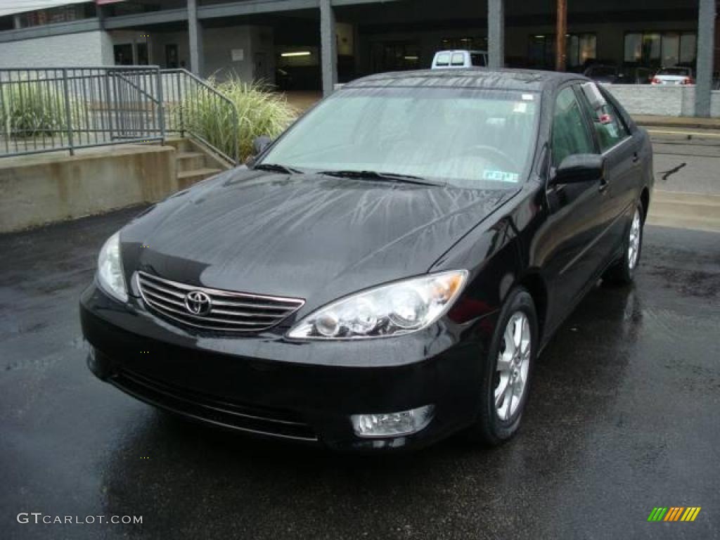 2006 Camry XLE V6 - Black / Taupe photo #8