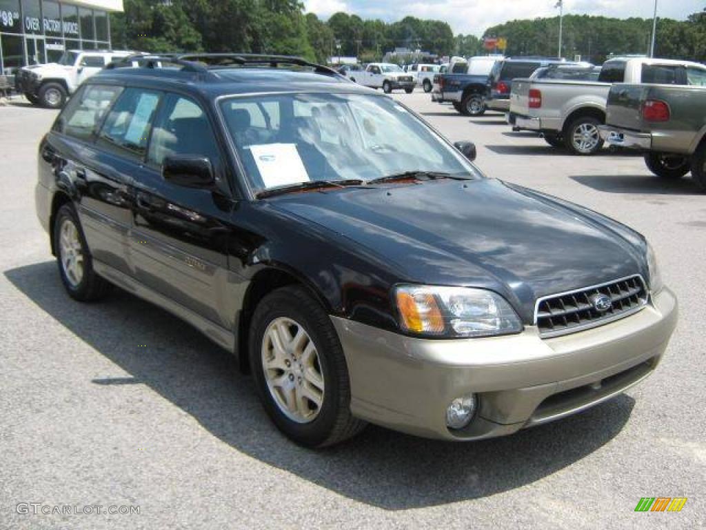 2003 Outback Limited Wagon - Black Granite Pearl / Gray photo #1