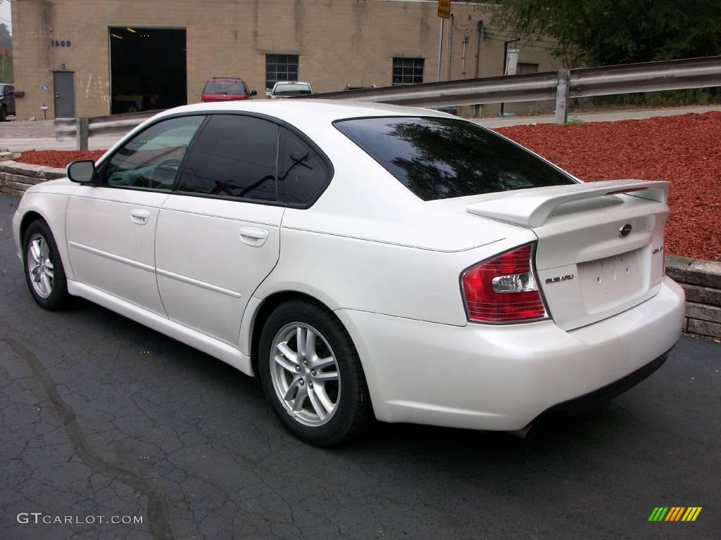 2005 Legacy 2.5i Sedan - Satin White Pearl / Charcoal Black photo #3
