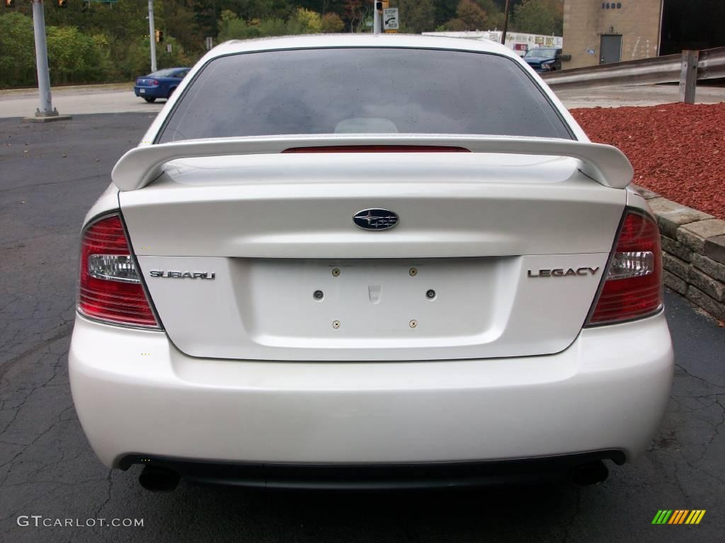 2005 Legacy 2.5i Sedan - Satin White Pearl / Charcoal Black photo #5