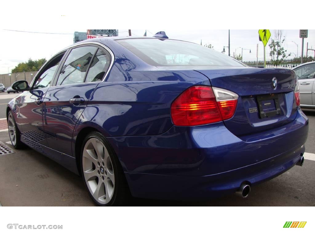 2007 3 Series 335i Sedan - Montego Blue Metallic / Grey photo #4