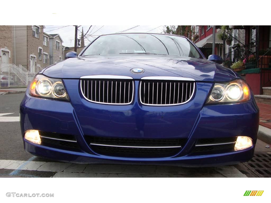 2007 3 Series 335i Sedan - Montego Blue Metallic / Grey photo #6