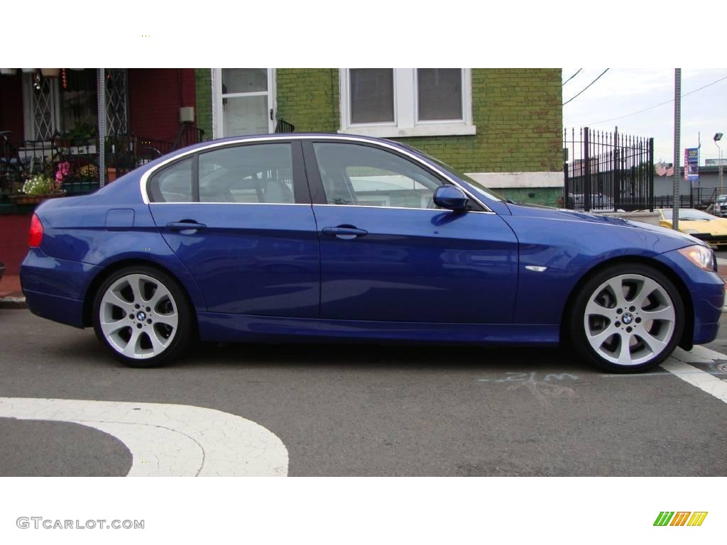 2007 3 Series 335i Sedan - Montego Blue Metallic / Grey photo #7