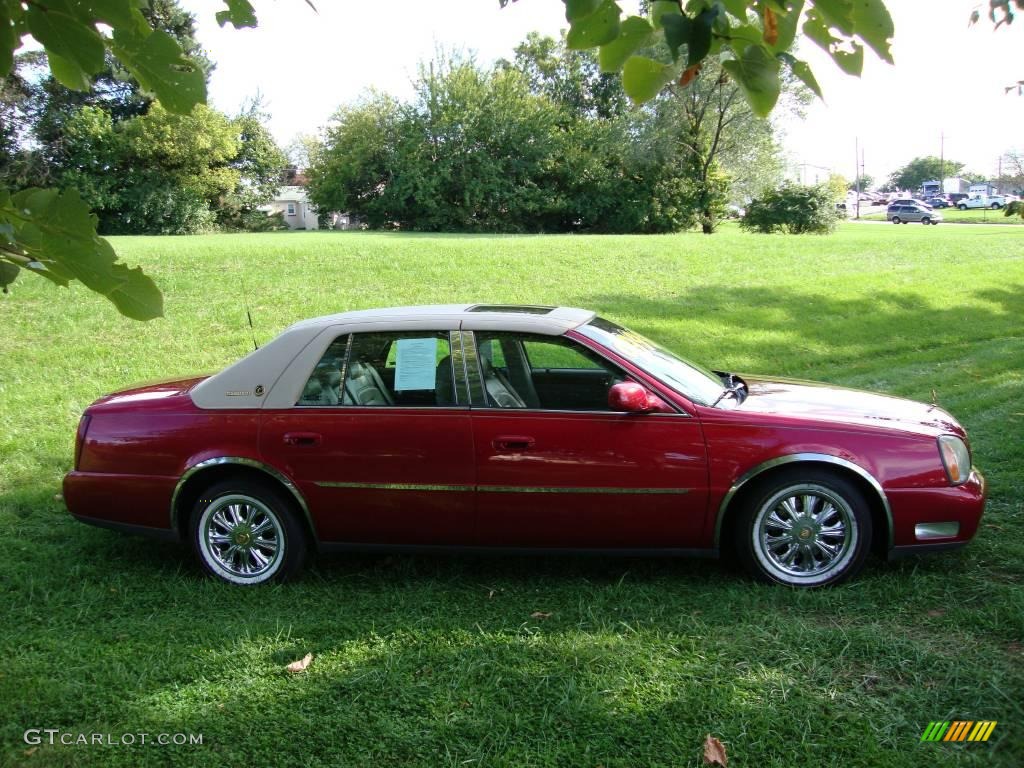 2003 DeVille Sedan - Crimson Red Pearl / Neutral Shale Beige photo #6
