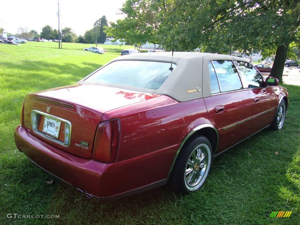 2003 DeVille Sedan - Crimson Red Pearl / Neutral Shale Beige photo #7
