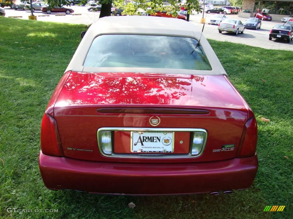 2003 DeVille Sedan - Crimson Red Pearl / Neutral Shale Beige photo #8