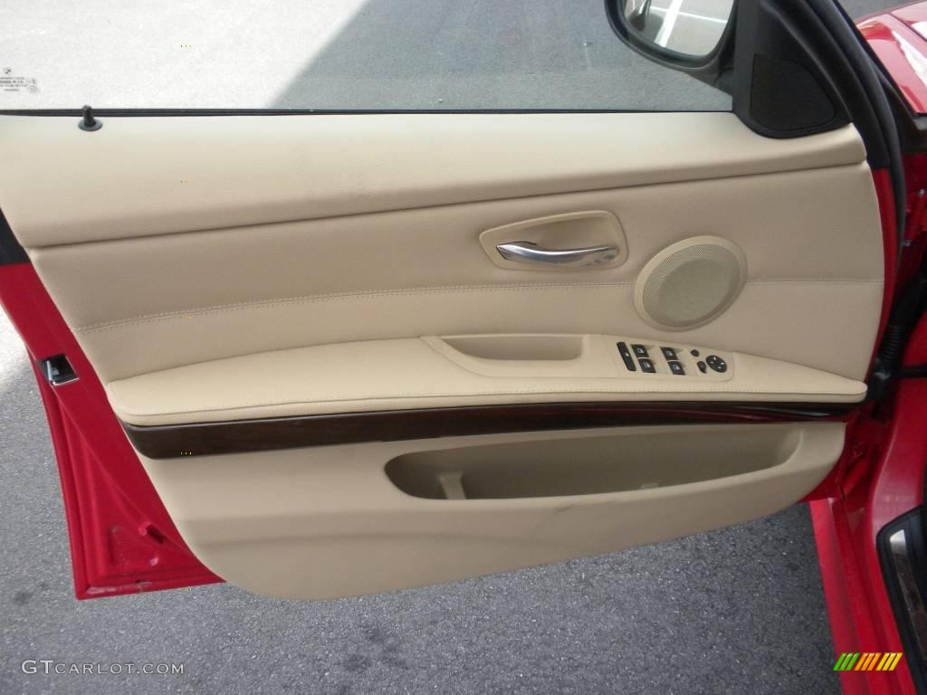 2009 3 Series 328i Sedan - Crimson Red / Beige photo #7