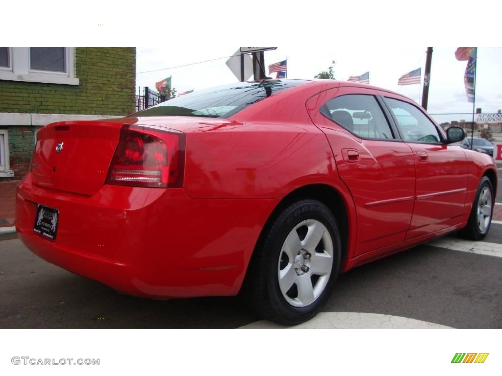 2008 Charger SE - TorRed / Dark Slate Gray photo #4