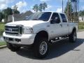 2005 Oxford White Ford F250 Super Duty Lariat Crew Cab 4x4  photo #2