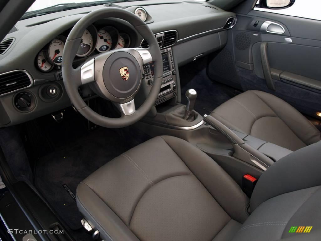 2008 911 Carrera S Cabriolet - Midnight Blue Metallic / Stone Grey photo #11