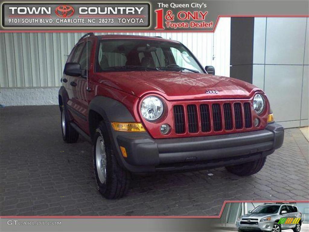 Inferno Red Crystal Pearl Jeep Liberty