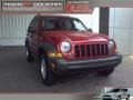 2007 Inferno Red Crystal Pearl Jeep Liberty Sport  photo #1