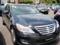 2009 Black Noir Pearl Hyundai Genesis 3.8 Sedan  photo #3