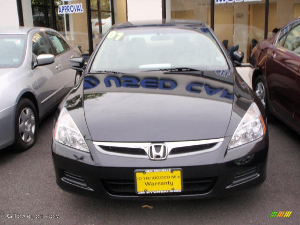 2007 Accord SE Sedan - Nighthawk Black Pearl / Ivory photo #2