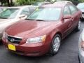 2007 Dark Cherry Red Hyundai Sonata GLS  photo #1