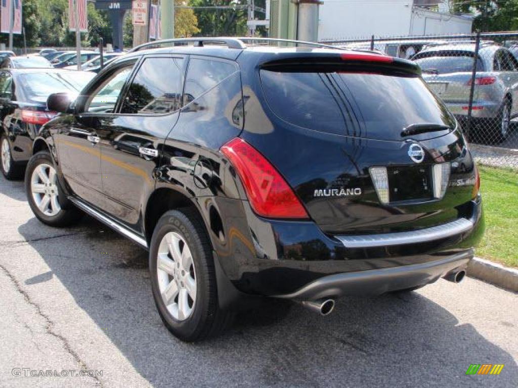 2006 Murano SL AWD - Super Black / Charcoal photo #4