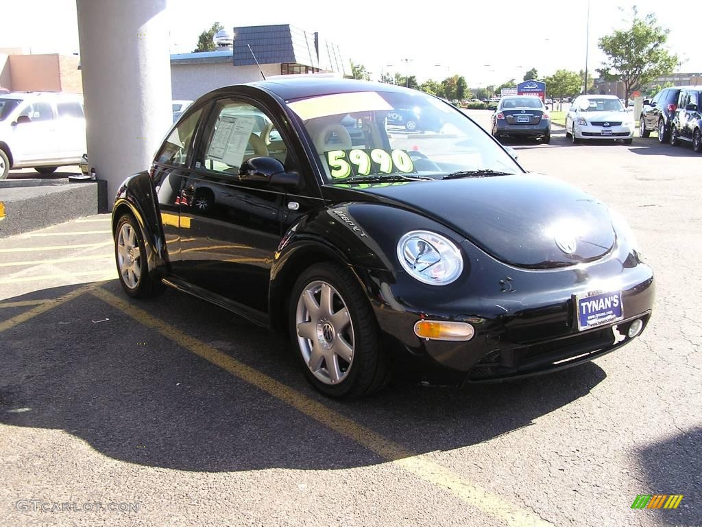 2001 New Beetle GLX 1.8T Coupe - Black / Cream photo #3
