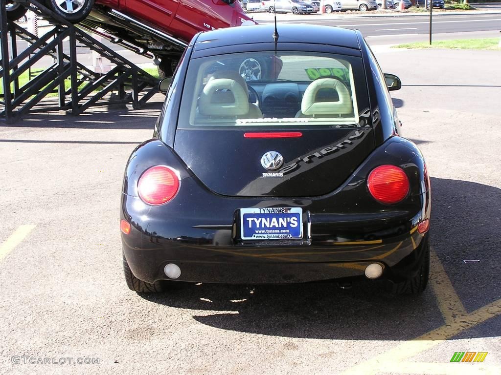 2001 New Beetle GLX 1.8T Coupe - Black / Cream photo #5
