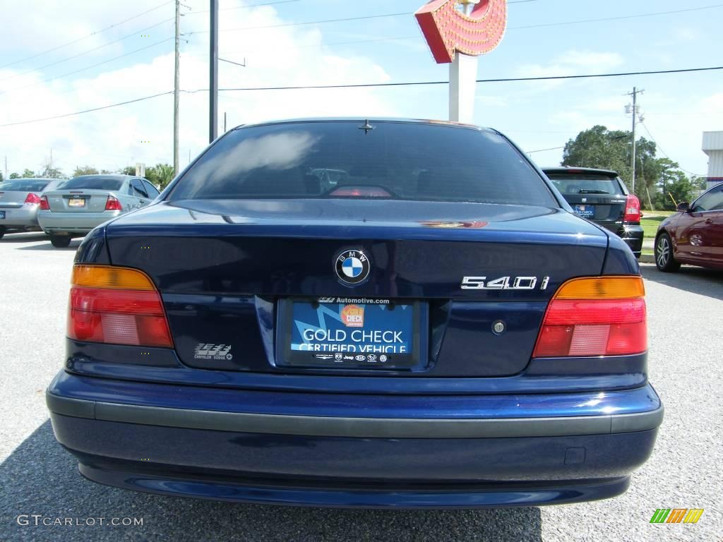 1998 5 Series 540i Sedan - Montreal Blue Metallic / Sand Beige photo #4