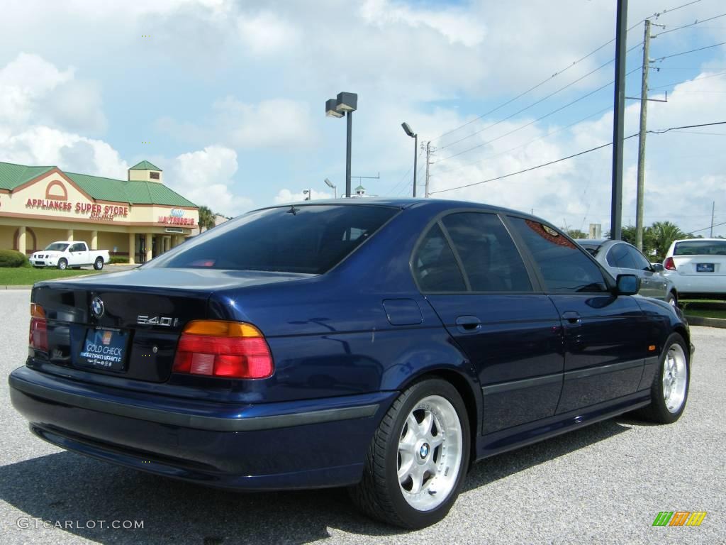 1998 5 Series 540i Sedan - Montreal Blue Metallic / Sand Beige photo #5