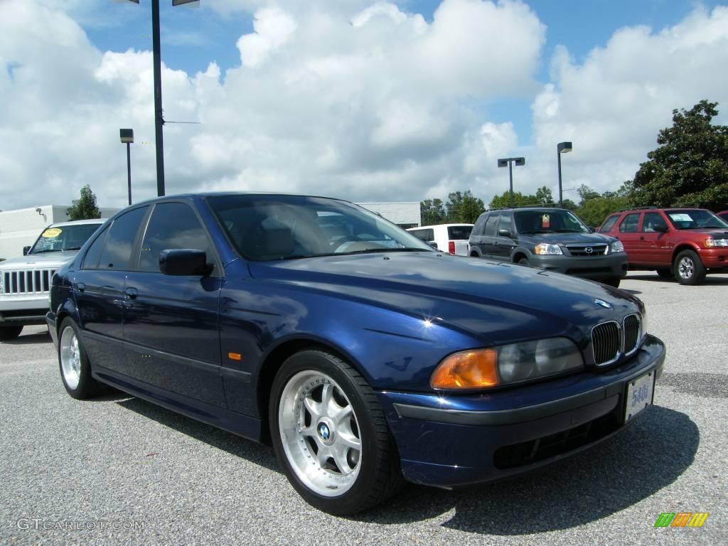 1998 5 Series 540i Sedan - Montreal Blue Metallic / Sand Beige photo #7