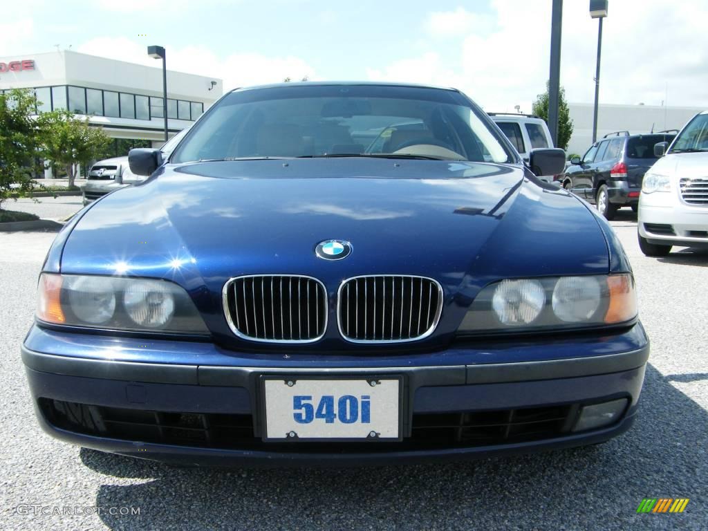 1998 5 Series 540i Sedan - Montreal Blue Metallic / Sand Beige photo #8