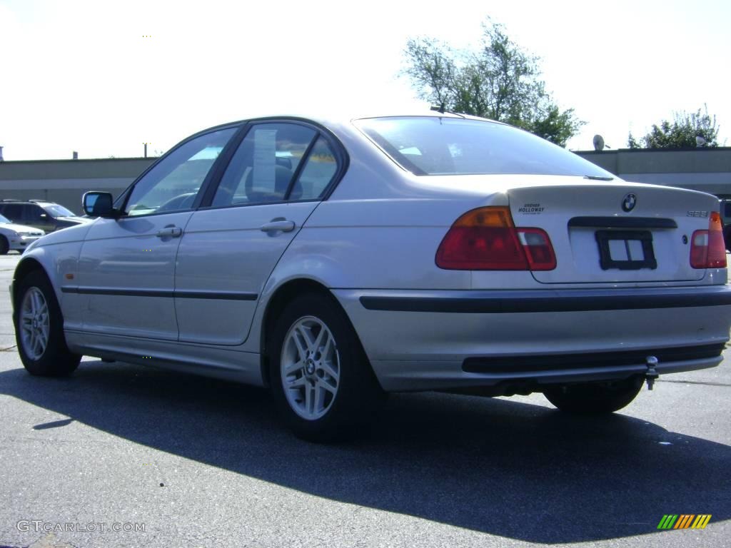 2000 3 Series 323i Sedan - Titanium Silver Metallic / Black photo #5