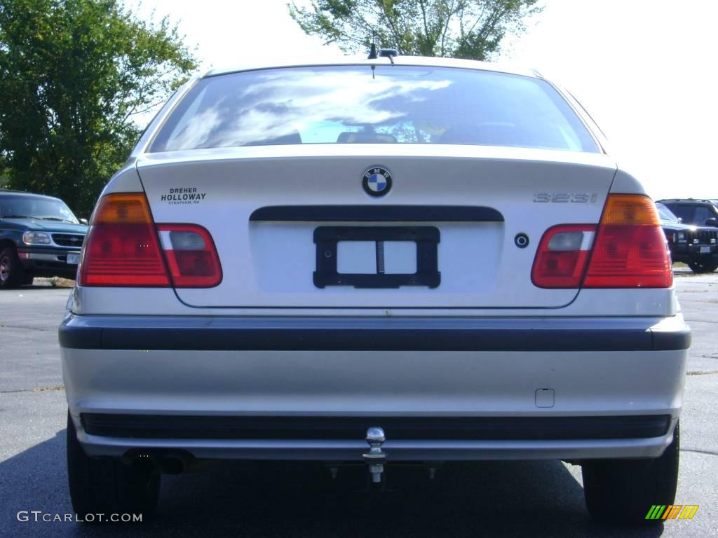 2000 3 Series 323i Sedan - Titanium Silver Metallic / Black photo #6