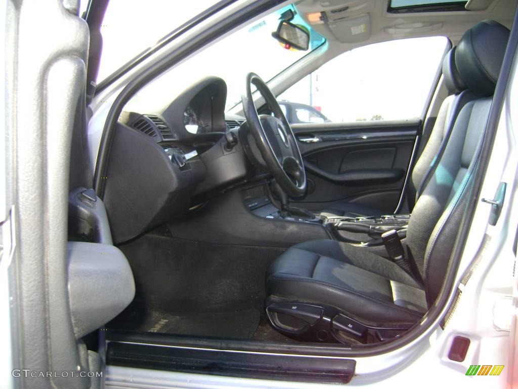 2000 3 Series 323i Sedan - Titanium Silver Metallic / Black photo #10