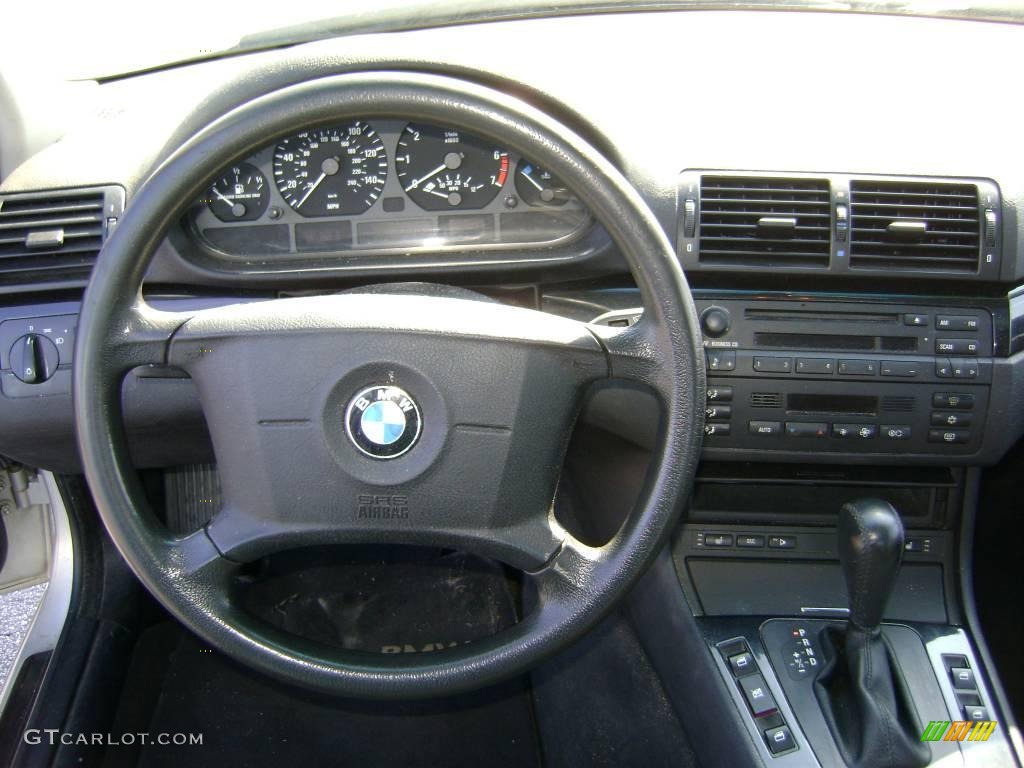 2000 3 Series 323i Sedan - Titanium Silver Metallic / Black photo #13