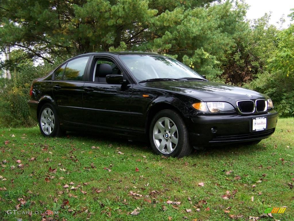 2004 3 Series 325xi Sedan - Jet Black / Black photo #6