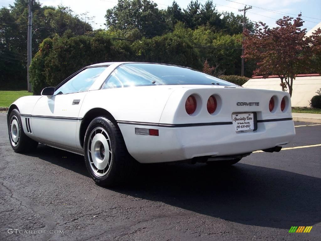 1985 Corvette Coupe - White / Carmine Red photo #10