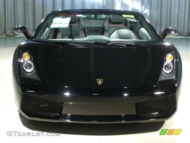 2008 Gallardo Spyder E-Gear - Black / Black/Red photo #4