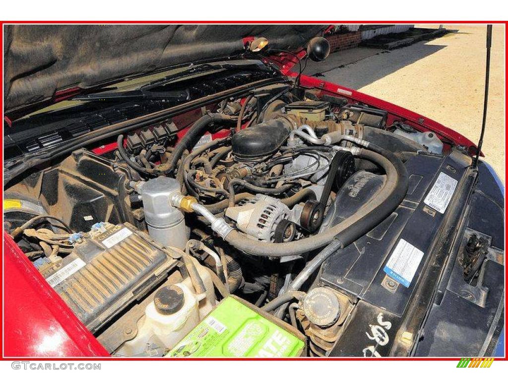 1997 S10 LS Extended Cab - Standard Red / Beige photo #20
