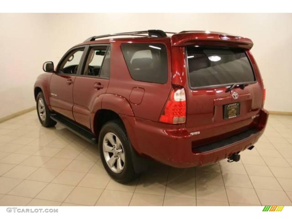 2007 4Runner Limited 4x4 - Salsa Red Pearl / Taupe photo #5