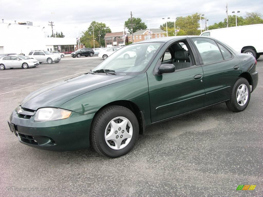 2005 Cavalier Sedan - Dark Green Metallic / Graphite Gray photo #1