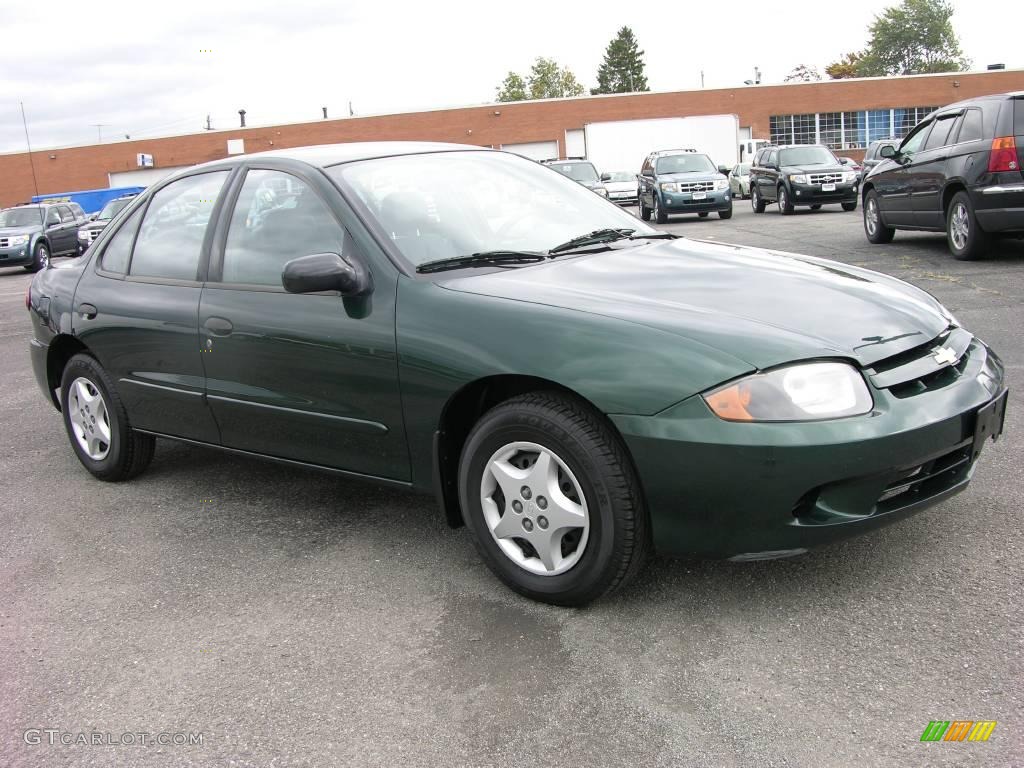 2005 Cavalier Sedan - Dark Green Metallic / Graphite Gray photo #3