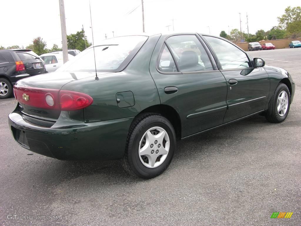 2005 Cavalier Sedan - Dark Green Metallic / Graphite Gray photo #4