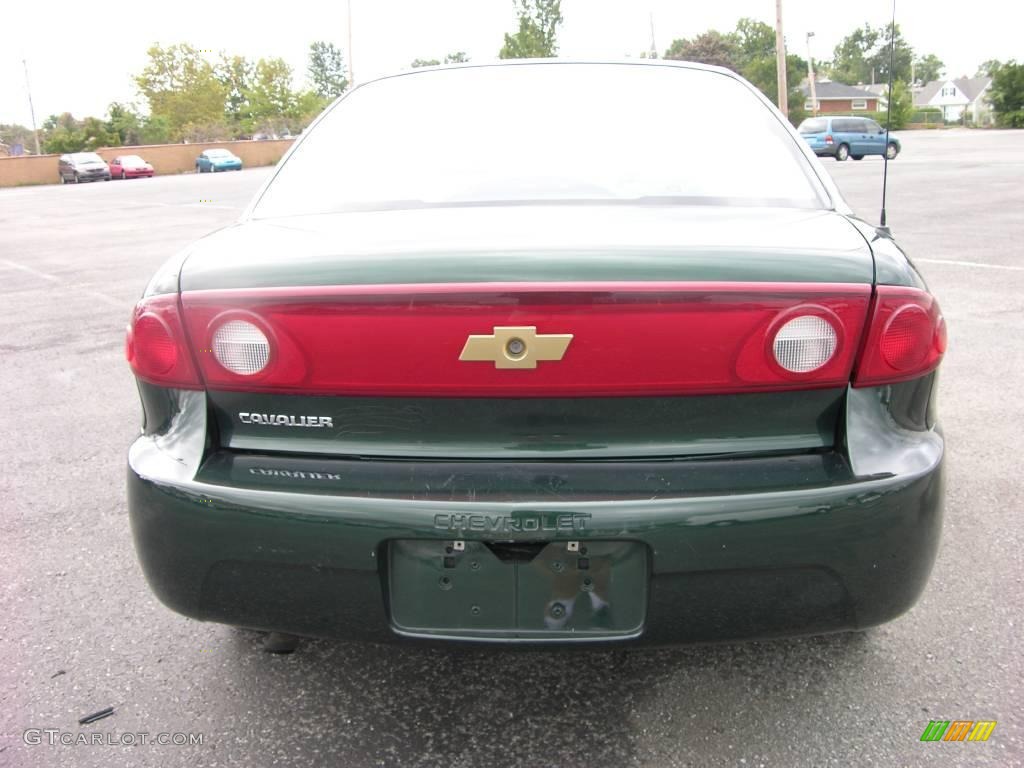 2005 Cavalier Sedan - Dark Green Metallic / Graphite Gray photo #5