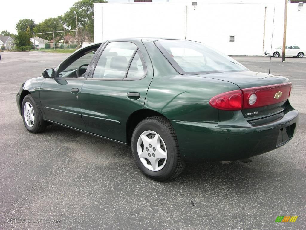 2005 Cavalier Sedan - Dark Green Metallic / Graphite Gray photo #6