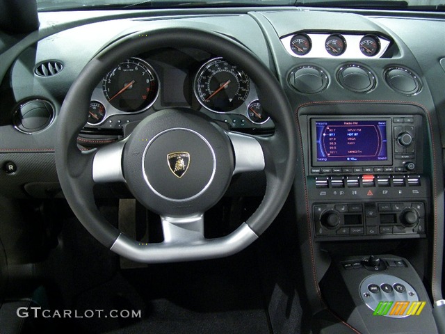 2008 Gallardo Spyder E-Gear - Black / Black/Red photo #7
