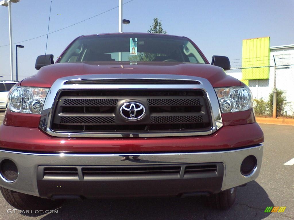 2010 Tundra Double Cab - Salsa Red Pearl / Graphite Gray photo #16